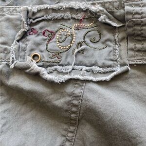 Squeeze jeans size 13 Cotten green with zipper